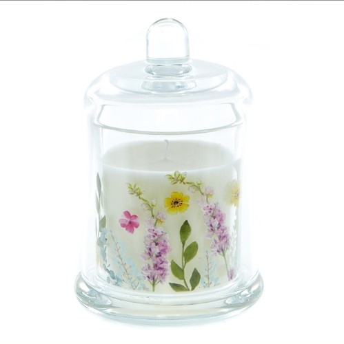 Ivy rose floral glass jar - rose,