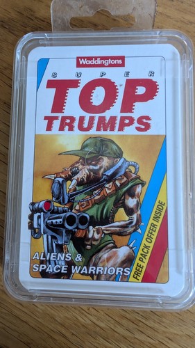 1992 super top trumps - trumps, aliens