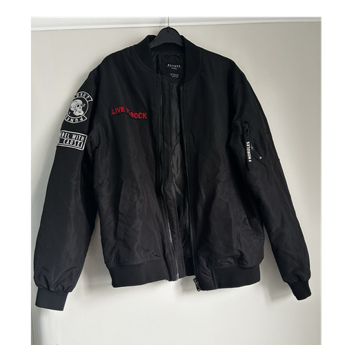 Bershka men black zipper - men's,