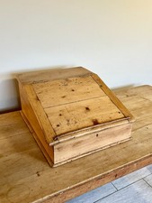 Antique Pine Writing Slope Clerks Desk Sloping