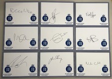 9 Signed Middlesex County Cricket Cards Helm, du Plooy, Holden, Cracknell etc 