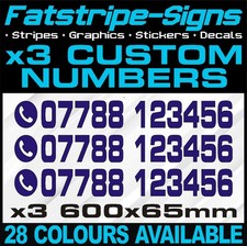 CUSTOM PHONE NUMBERS STICKER