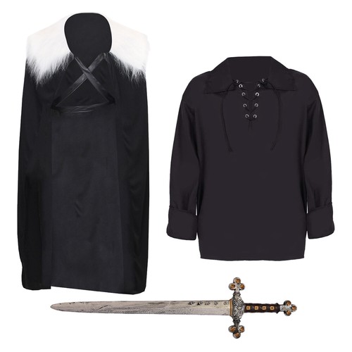 Medieval man costume set faux - costume,