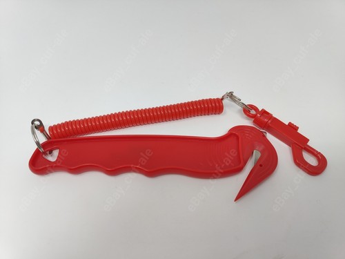 Safety cutter with lanyard - with,