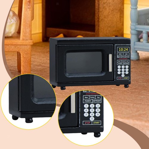 Mini microwave dollhouse oven - microwave,