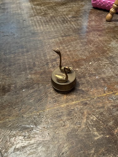 Vintage brass swan - brass, music
