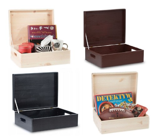 Plain wood box medium - box, keepsake