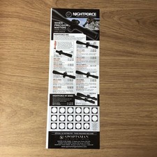 GUNS161 MAGAZINE ADVERT 12X5 NIGHTFORCE PRECISION RIFLE SCOPES