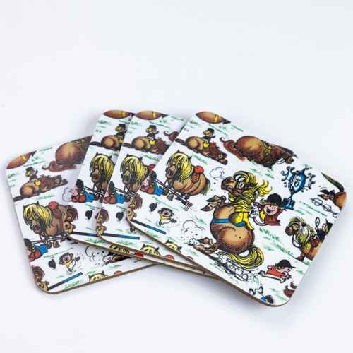 Thelwell pony drinks coasters - thelwell,