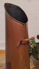 Antique Copper Coal Scuttle /