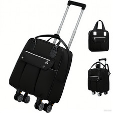 Lightweight Travel Trolley Bag Cabin Friendly Carry On Wheels Underseat Suitcase