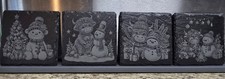 Laser Engraved Slate Coasters-