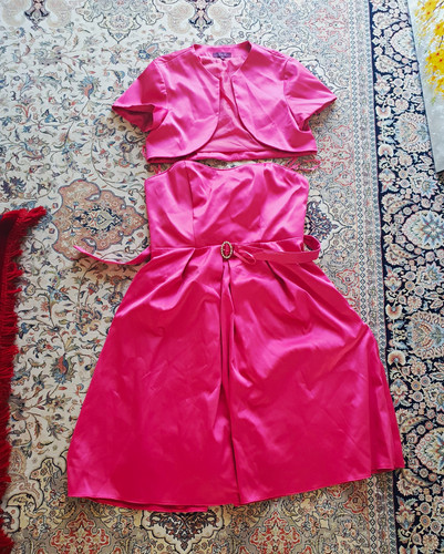 Debut pink satin fit - satin,