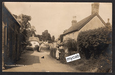 Postcard Fremington nr Barnstaple Devon village houses posted 1927 RP by Knight