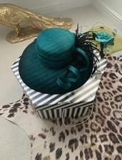 Ladies Hat Formal Turquoise