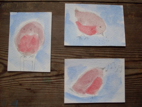 Aceo original miniature - aceo,