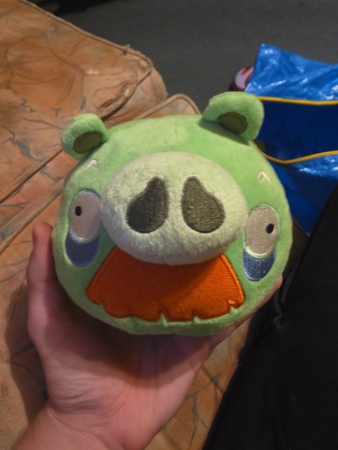 Angry birds grandpa lime green - birds,
