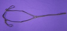 Full Size Brown Horse Leather 3 Point Breastplate Martingale