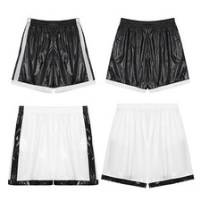 UK Mens Shorts Swim Trunks Quick-drying Short Pants Wet Look Swimwear Waterproof