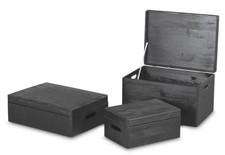 Multi Size Wooden Black