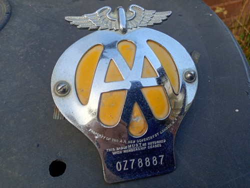 Vintage motoring - aa,