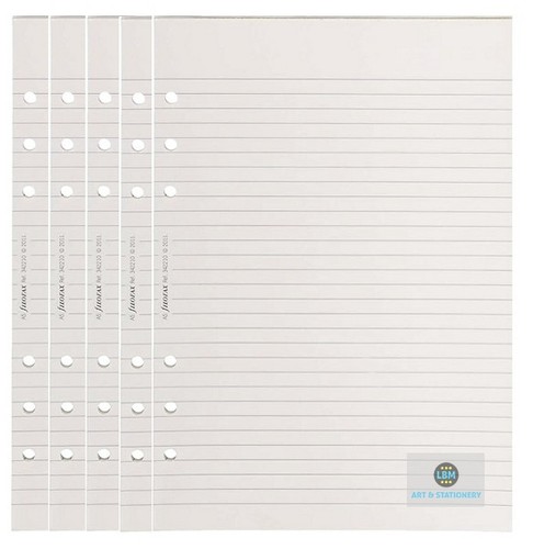 Filofax size white ruled - a5,