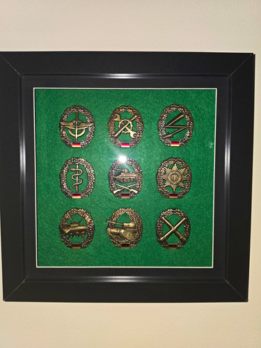 Framed set german army - of,