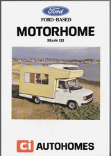 Ford Transit Mk2 Ci Motorhome MkIII Caravan 1978 UK Market Single Sheet Brochure