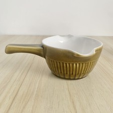 Denby Langley Patrician Green Gravy Boat Sauce Condiment stoneware Vintage