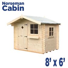 6' x 8' 28mm Log Cabin, Garden