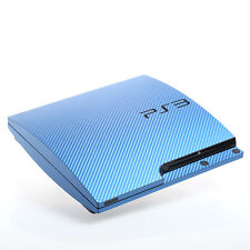 Blue Carbon PS3 slim Textured Skins -Full Body Wrap- decal sticker cover 