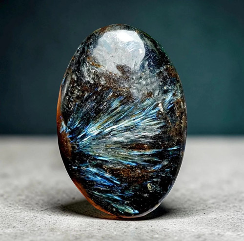 Astrophyllite palm stone - palm, –