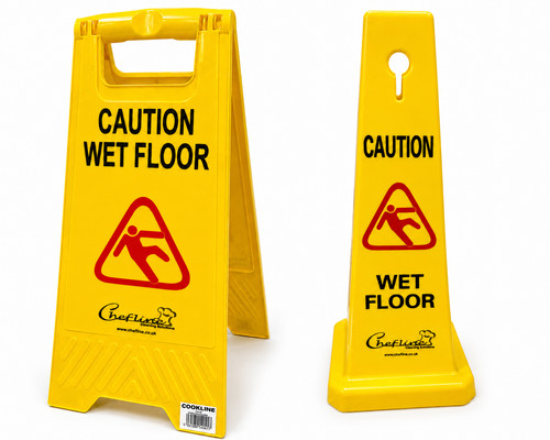 Caution wet floor - a, frame