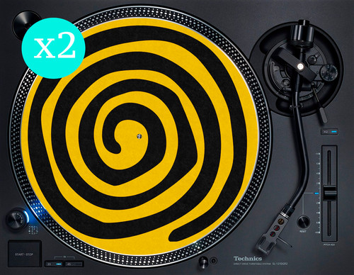 Yellow spiral tribe - yellow, swirl