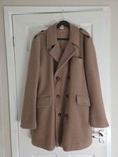 Man's Wool Blend Camel Coat Size 42