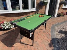 Mightymast Leisure 6ft CRUCIBEL 2 IN 1Fold Up Quality Deluxe Snooker/pool table.