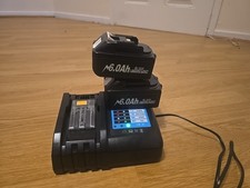 Makita Replacement LI -ION  2  Batterys 6.0 Ah  Plus Charger BL 1830 + charger.