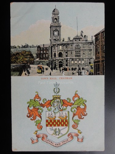Kent chatham town hall c1906 - kent:,