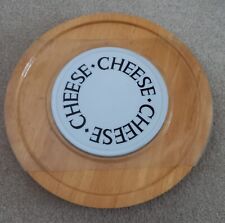Cheese Board Wooden with Tile Insert - Can Spin Round
