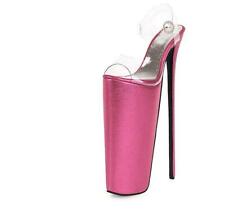 Womens Mens Nightclub Sexy 30Cm Super High Heel Catwalk Sandals Platform Heels