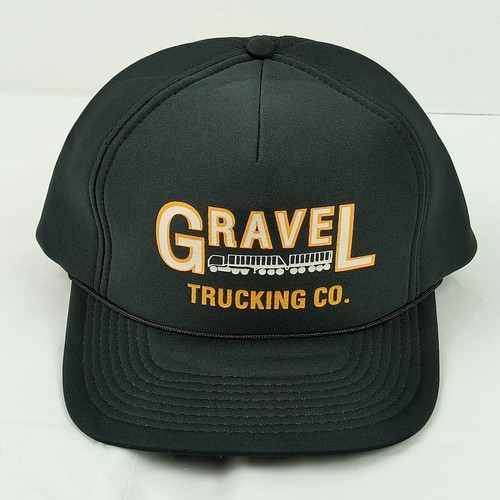 Vintage trucker hat 80s gravel - vintage,