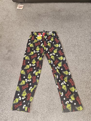 Grinch mens pyjama bottoms - grinch,