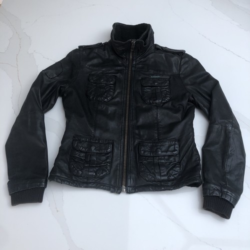 Superdry leather jacket mens - superdry,