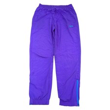 Vintage Bukta Tracksuit Bottoms 90s Retro Purple Mens Large