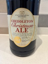Empty Giant Cheddleton Brewery Christmas Ale Bottle. 3 litre Flip Top, 49cm