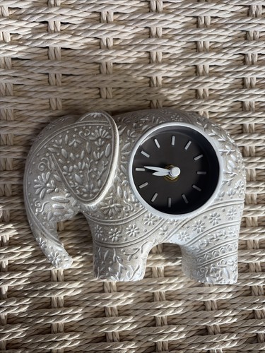 Elephant mantle clock - elephant, george
