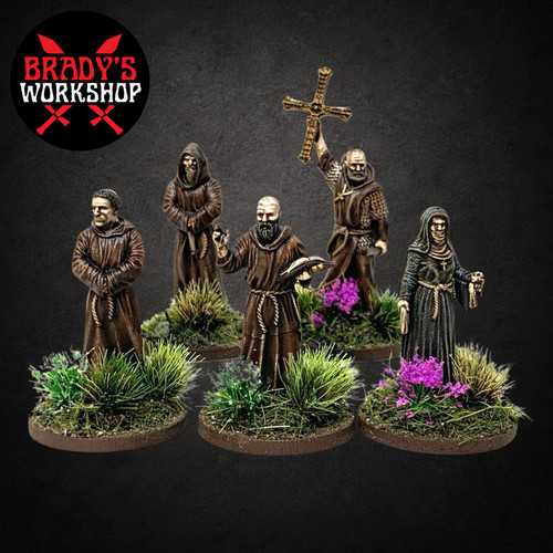 Wandering monk pilgrims - wandering, 28mm