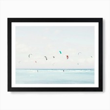 Kite Surfing Art Print Framed