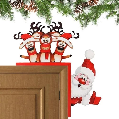 Santa christmas door corner - santa,