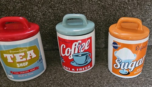 Retro tea coffee sugar set - sugar, 3